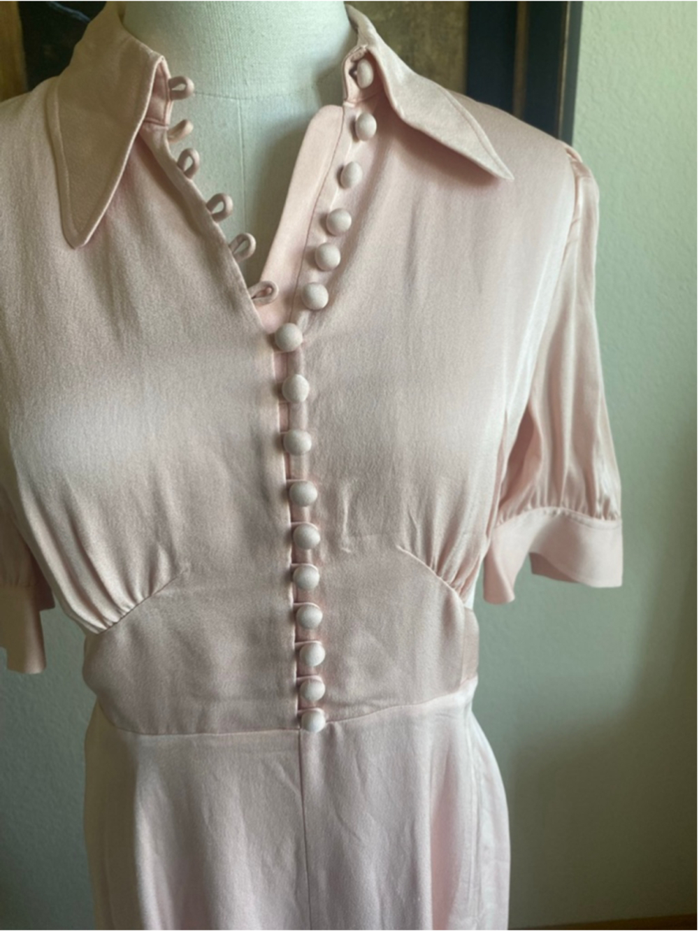 NWT LK Bennett Pink Midi Dress Size 6 - Picture 6 of 9